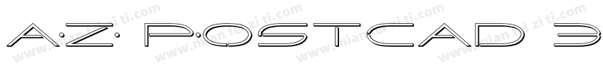AZ Postcad 3D字体转换
